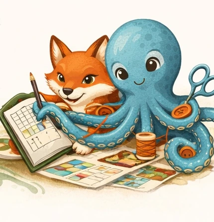 Planning quilt layouts together